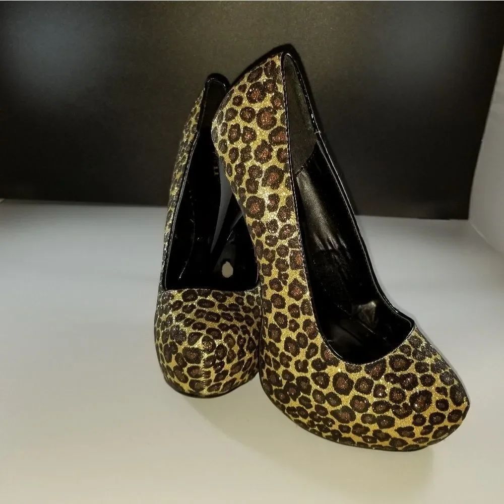 WOMEN"S ANIMAL PRINT STILETTOS PUMP SHOES - Picture 9 of 15